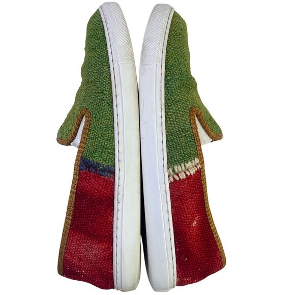 LOLOI Mens One Time Release One of a Kind Green Red Blue Tan Slip On Loafer S 44 - Picture 6 of 13